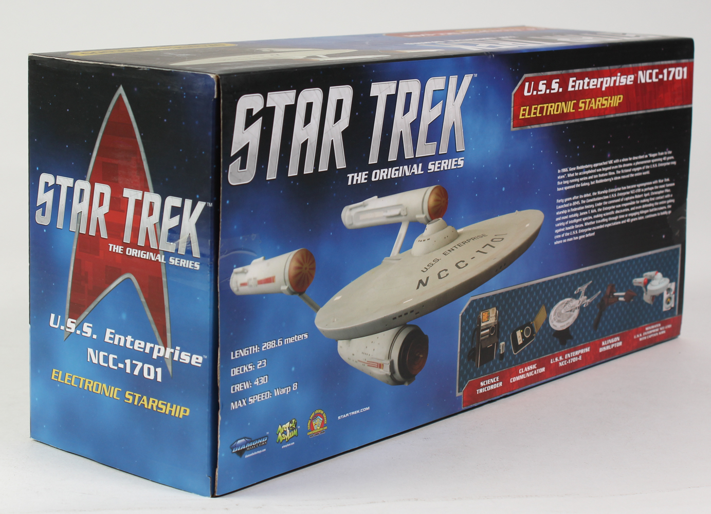 William Shatner Signed Star Trek "Starship Legends" 16" NCC-1701 Enterprise Electronic Starship (Schwartz COA) at PristineAuction.com William Shatner Signed Star Trek "Starship Legends" 16" NCC-1701 Enterprise Electronic Starship (Schwartz COA) at PristineAuction.com