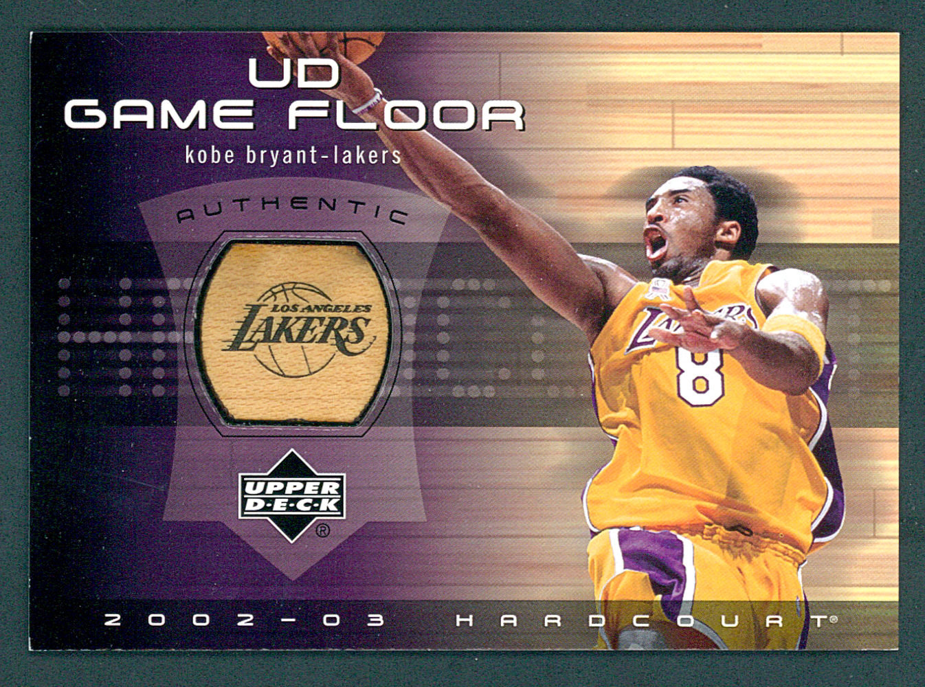 Kobe Bryant 2002-03 Upper Deck Hardcourt UD Game Floor #KBF
