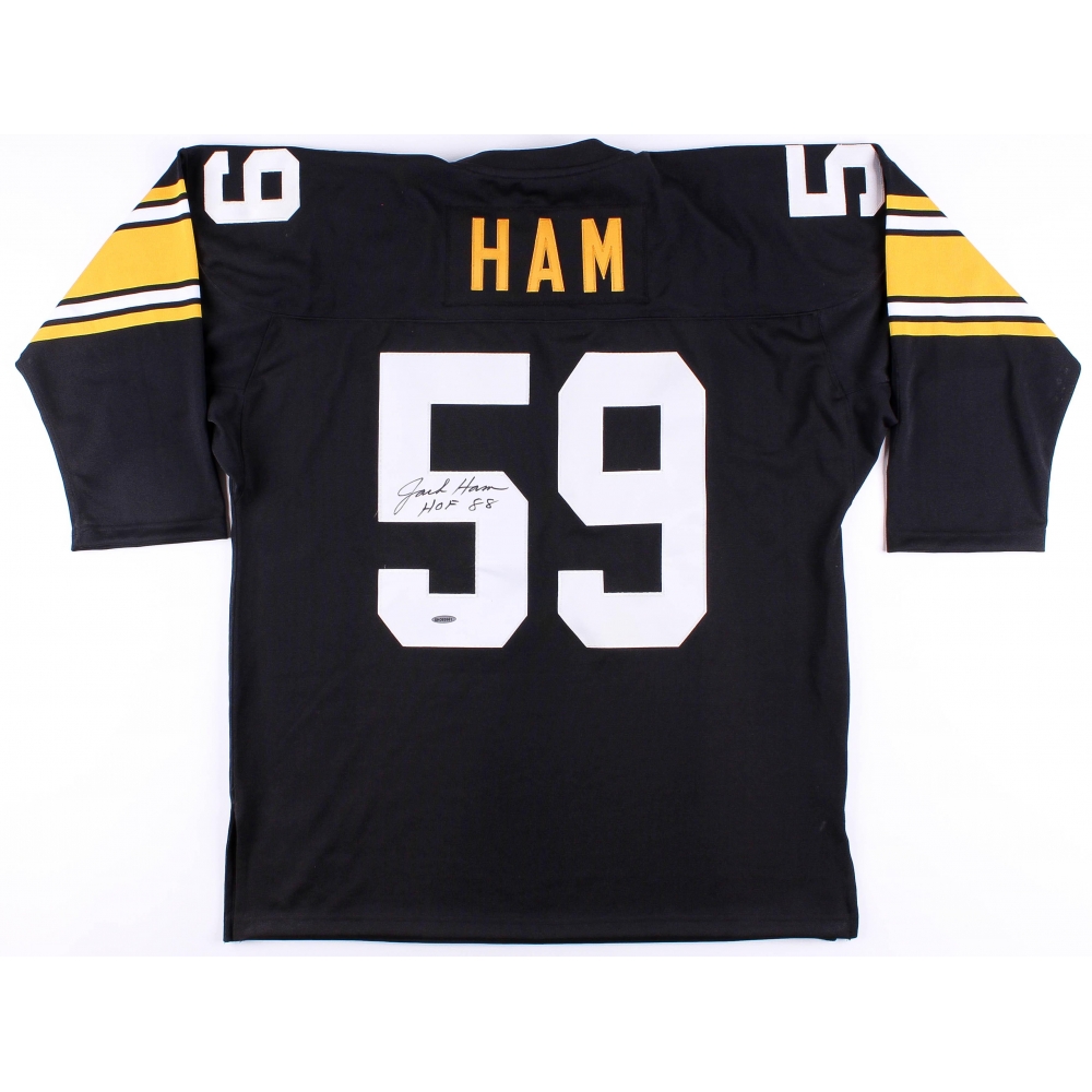 Jack Ham Signed Steelers Throwback Jersey Inscribed "HOF 88" ( UDA COA