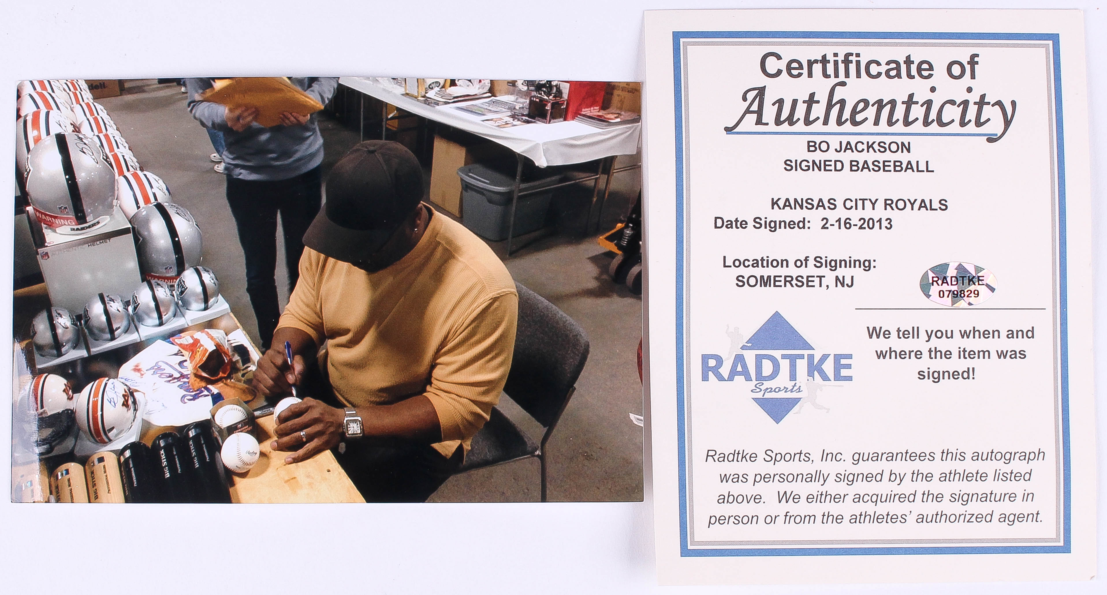 Bo Jackson Signed OML Baseball (Radtke COA & Jackson Hologram) at PristineAuction.com Bo Jackson Signed OML Baseball (Radtke COA & Jackson Hologram) at PristineAuction.com