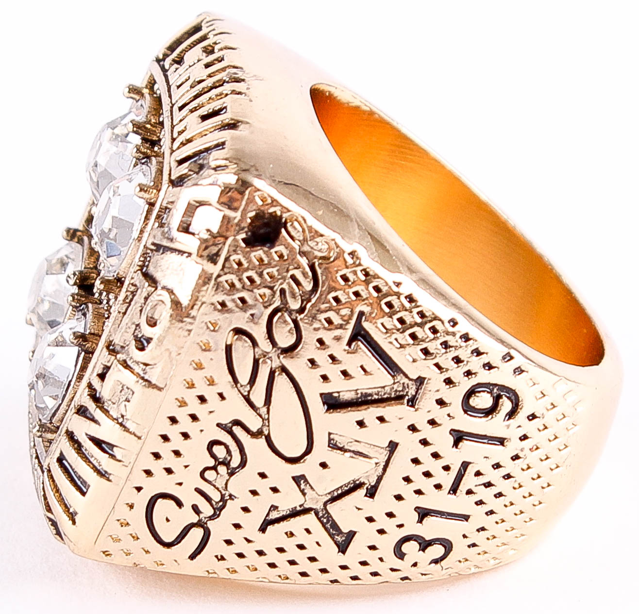 Terry Bradshaw Pittsburgh Steelers High Quality Replica 1979-80 Super Bowl XIV Championship Ring at PristineAuction.com Terry Bradshaw Pittsburgh Steelers High Quality Replica 1979-80 Super Bowl XIV Championship Ring at PristineAuction.com