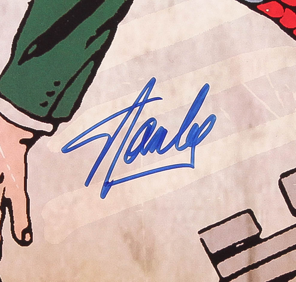 Stan Lee Signed "Spiderman" 24x36 "Amazing Fantasy" Spiderman Poster (Stan Lee Hologram) at PristineAuction.com Stan Lee Signed "Spiderman" 24x36 "Amazing Fantasy" Spiderman Poster (Stan Lee Hologram) at PristineAuction.com