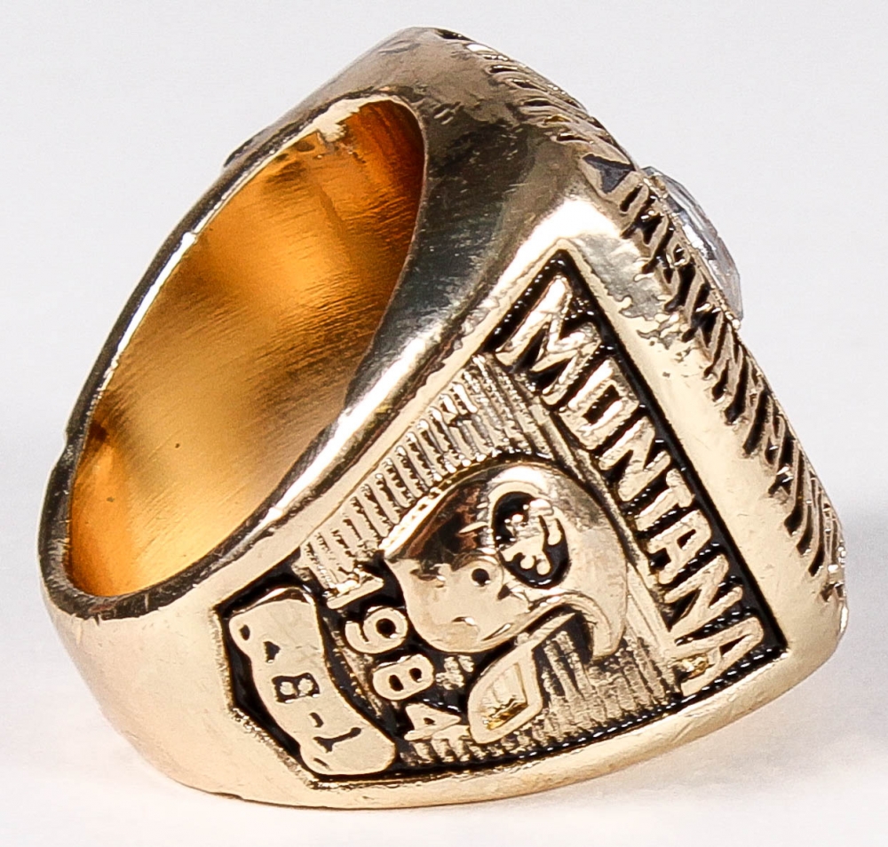 Joe Montana San Francisco 49ers High Quality Replica 1984 Super Bowl XIX Championship Ring at PristineAuction.com Joe Montana San Francisco 49ers High Quality Replica 1984 Super Bowl XIX Championship Ring at PristineAuction.com