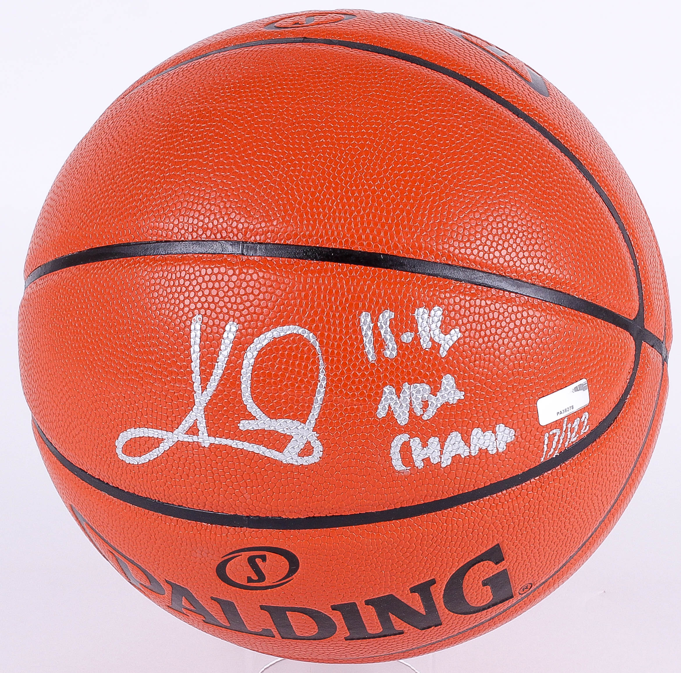 Kyrie Irving Signed LE NBA Game Ball Series Basketball Inscribed "15-16 NBA Champ" (Panini COA) at PristineAuction.com Kyrie Irving Signed LE NBA Game Ball Series Basketball Inscribed "15-16 NBA Champ" (Panini COA) at PristineAuction.com