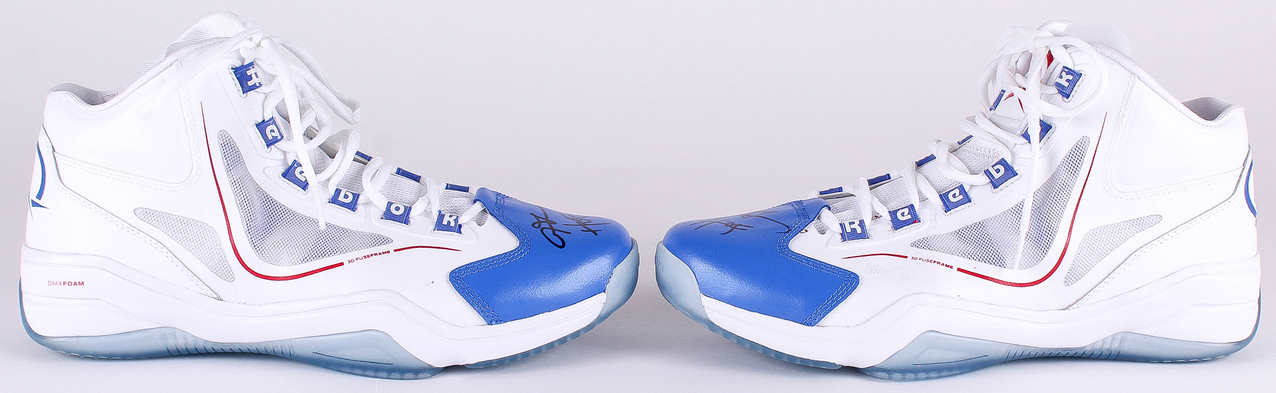 Allen Iverson Signed Reebok Basketball Shoes Inscribed "HOF" (JSA LOA & Iverson Hologram) at PristineAuction.com Allen Iverson Signed Reebok Basketball Shoes Inscribed "HOF" (JSA LOA & Iverson Hologram) at PristineAuction.com