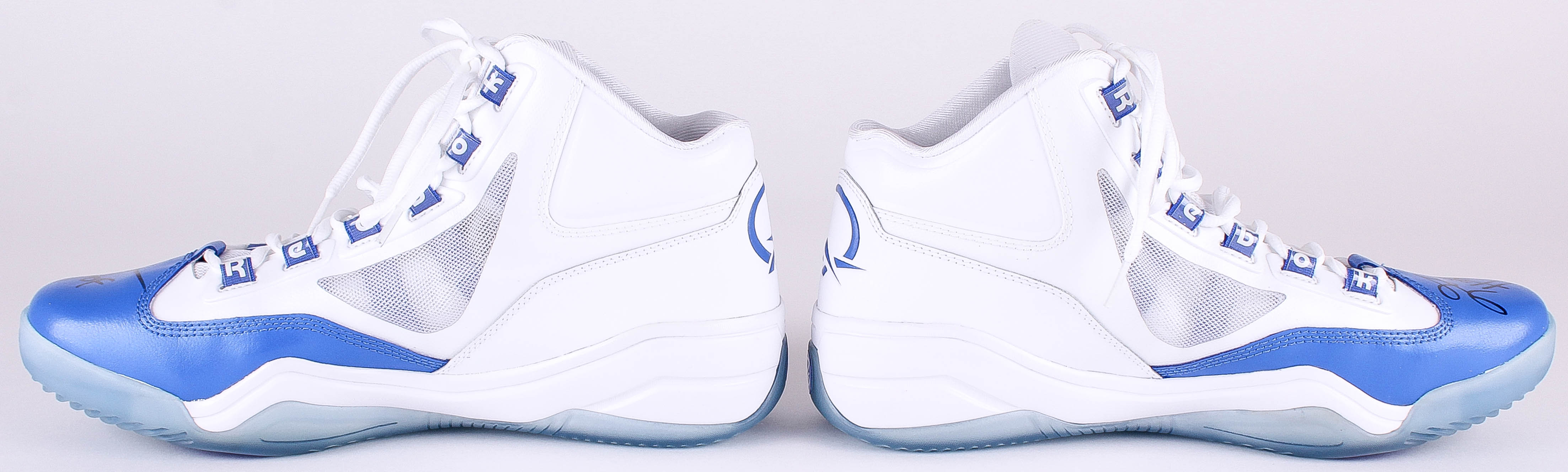 Allen Iverson Signed Reebok Basketball Shoes Inscribed "HOF" (JSA LOA & Iverson Hologram) at PristineAuction.com Allen Iverson Signed Reebok Basketball Shoes Inscribed "HOF" (JSA LOA & Iverson Hologram) at PristineAuction.com