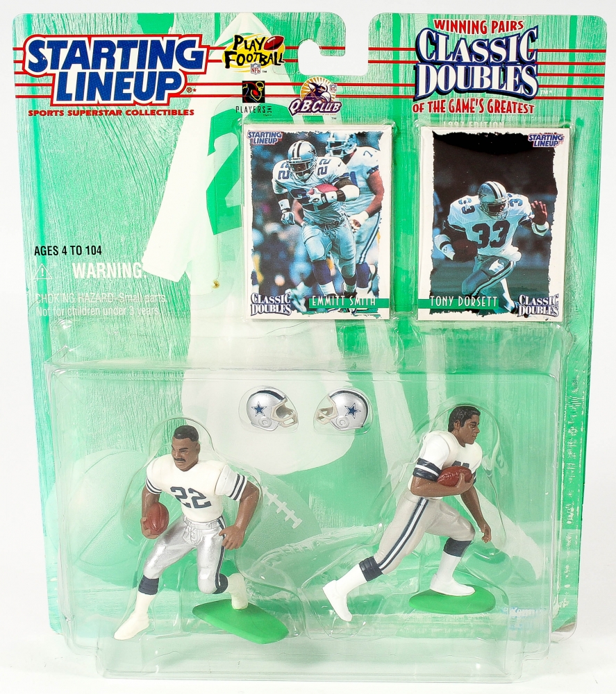 1997 Starting Lineup Classic Doubles Emmitt Smith & Tony Dorsett New in Package 1997 Starting Lineup Classic Doubles Emmitt Smith & Tony Dorsett New in Package