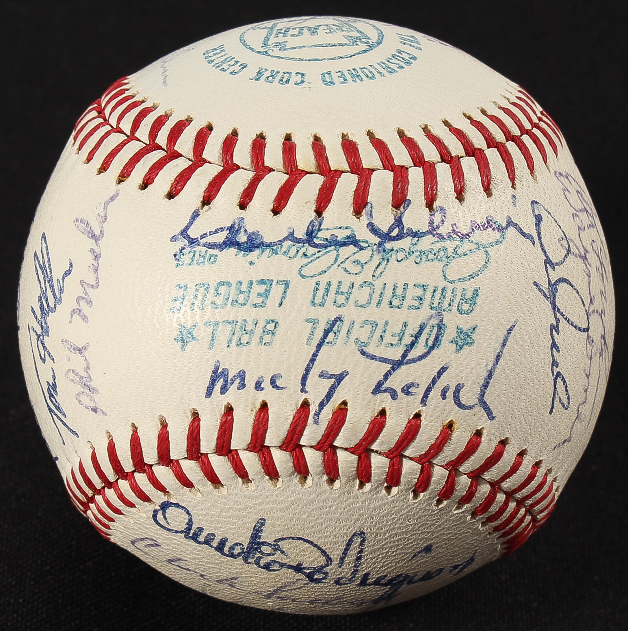 1972 Detroit Tigers Team Signed OAL Baseball with (29) Signatures Including Al Kaline, Tony Taylor, Joe Coleman, Wayne Comer (JSA ALOA) at PristineAuction.com 1972 Detroit Tigers Team Signed OAL Baseball with (29) Signatures Including Al Kaline, Tony Taylor, Joe Coleman, Wayne Comer (JSA ALOA) at PristineAuction.com