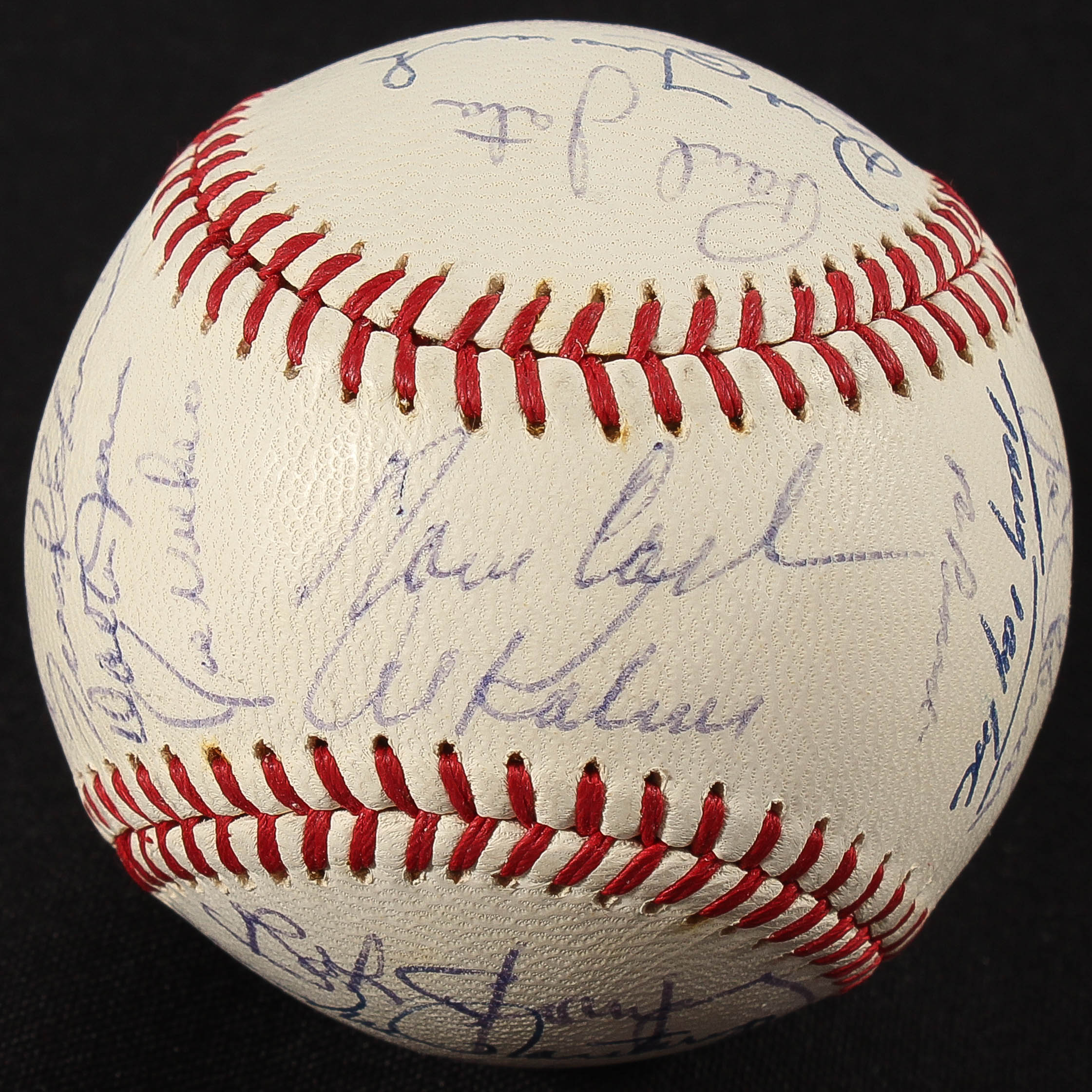 1972 Detroit Tigers Team Signed OAL Baseball with (29) Signatures Including Al Kaline, Tony Taylor, Joe Coleman, Wayne Comer (JSA ALOA) at PristineAuction.com 1972 Detroit Tigers Team Signed OAL Baseball with (29) Signatures Including Al Kaline, Tony Taylor, Joe Coleman, Wayne Comer (JSA ALOA) at PristineAuction.com