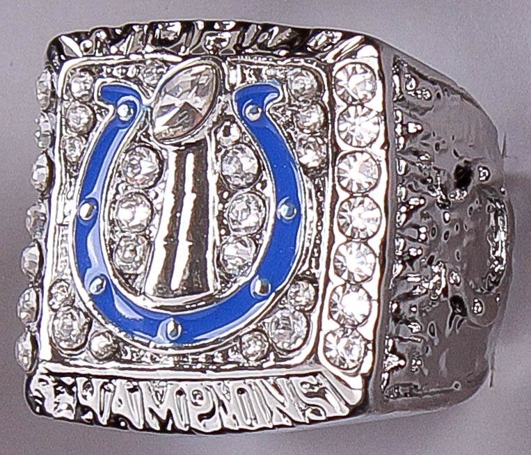 Peyton Manning Colts 14x22 Custom Framed Super Bowl XLI Championship Ring Display at PristineAuction.com Peyton Manning Colts 14x22 Custom Framed Super Bowl XLI Championship Ring Display at PristineAuction.com