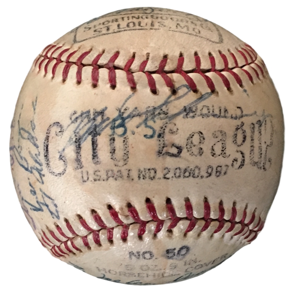 1957 St. Louis Cardinals Team Signed Baseball with (25) Signatures Including Stan Musial, Red Schoendienst, Billy Muffett, Lloyd Merritt, Wally Moon (JSA LOA) at PristineAuction.com 1957 St. Louis Cardinals Team Signed Baseball with (25) Signatures Including Stan Musial, Red Schoendienst, Billy Muffett, Lloyd Merritt, Wally Moon (JSA LOA) at PristineAuction.com