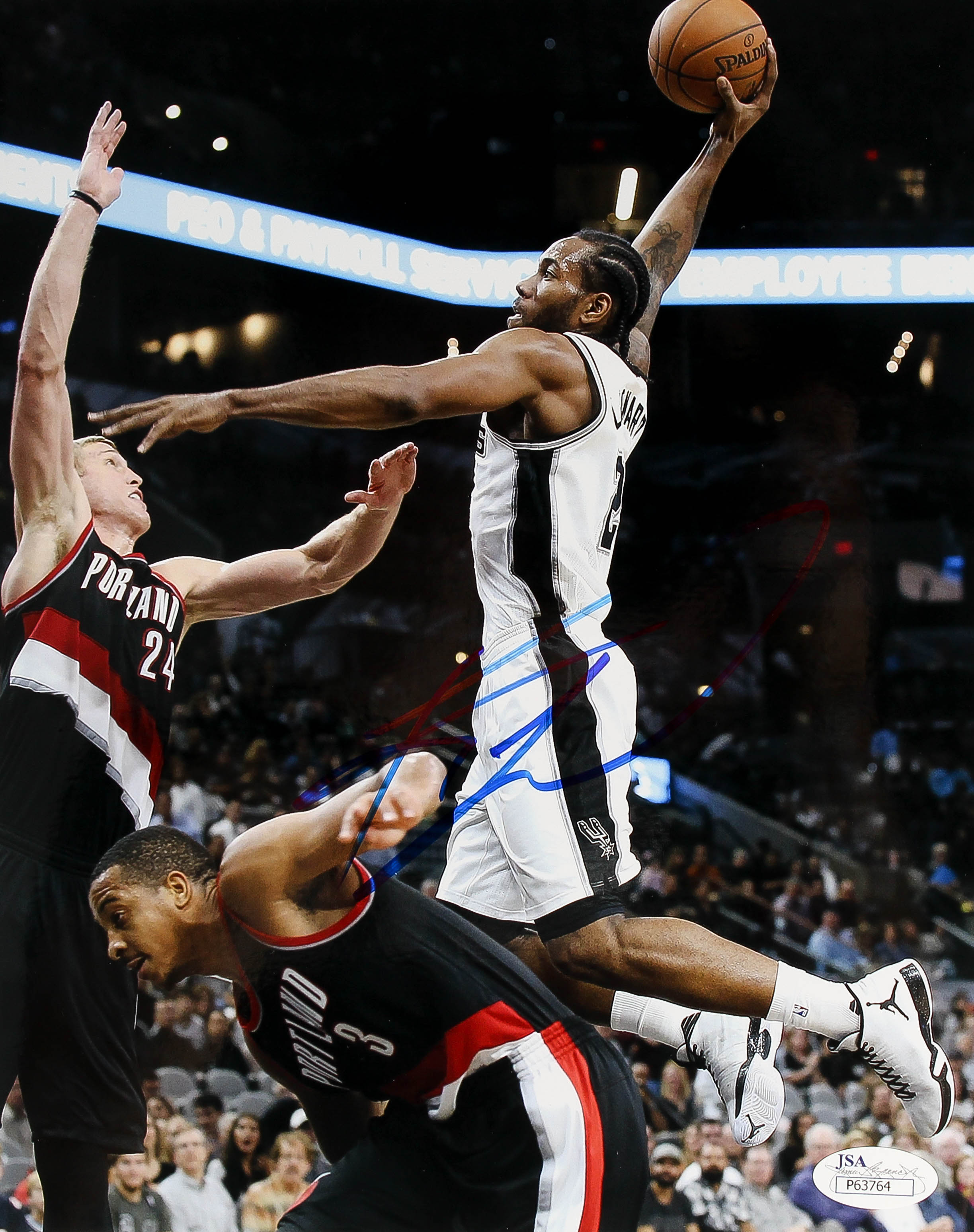 Kawhi Leonard Signed Spurs 8x10 Photo (JSA COA) at PristineAuction.com Kawhi Leonard Signed Spurs 8x10 Photo (JSA COA) at PristineAuction.com