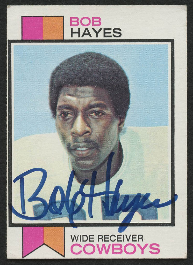 Bob Hayes Signed 1973 Topps #274 (JSA COA) at PristineAuction.com Bob Hayes Signed 1973 Topps #274 (JSA COA) at PristineAuction.com