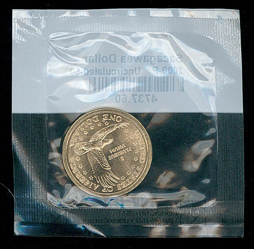 2000-P Sacagawea Native American Uncirculated Dollar at PristineAuction.com 2000-P Sacagawea Native American Uncirculated Dollar at PristineAuction.com