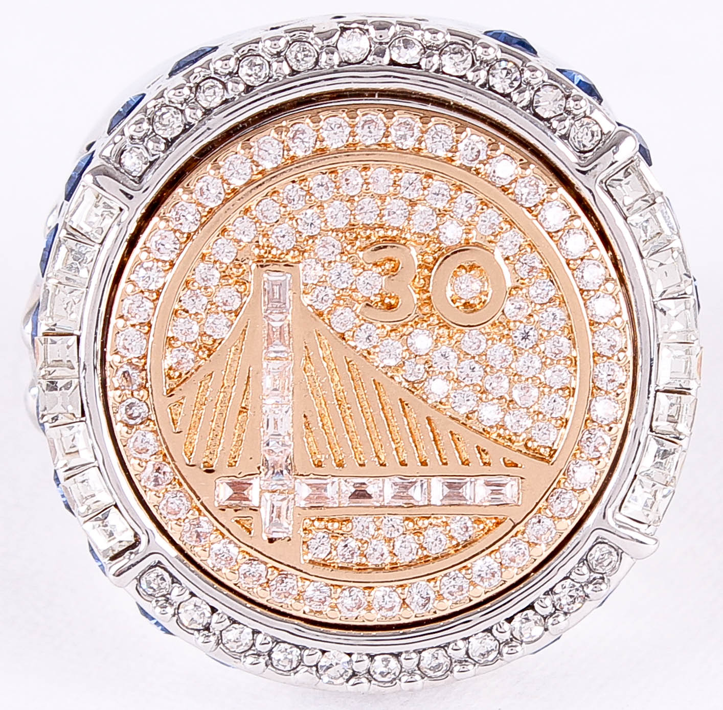 Stephen Curry Golden State Warriors High Quality Replica 2015 NBA Championship Ring at PristineAuction.com Stephen Curry Golden State Warriors High Quality Replica 2015 NBA Championship Ring at PristineAuction.com