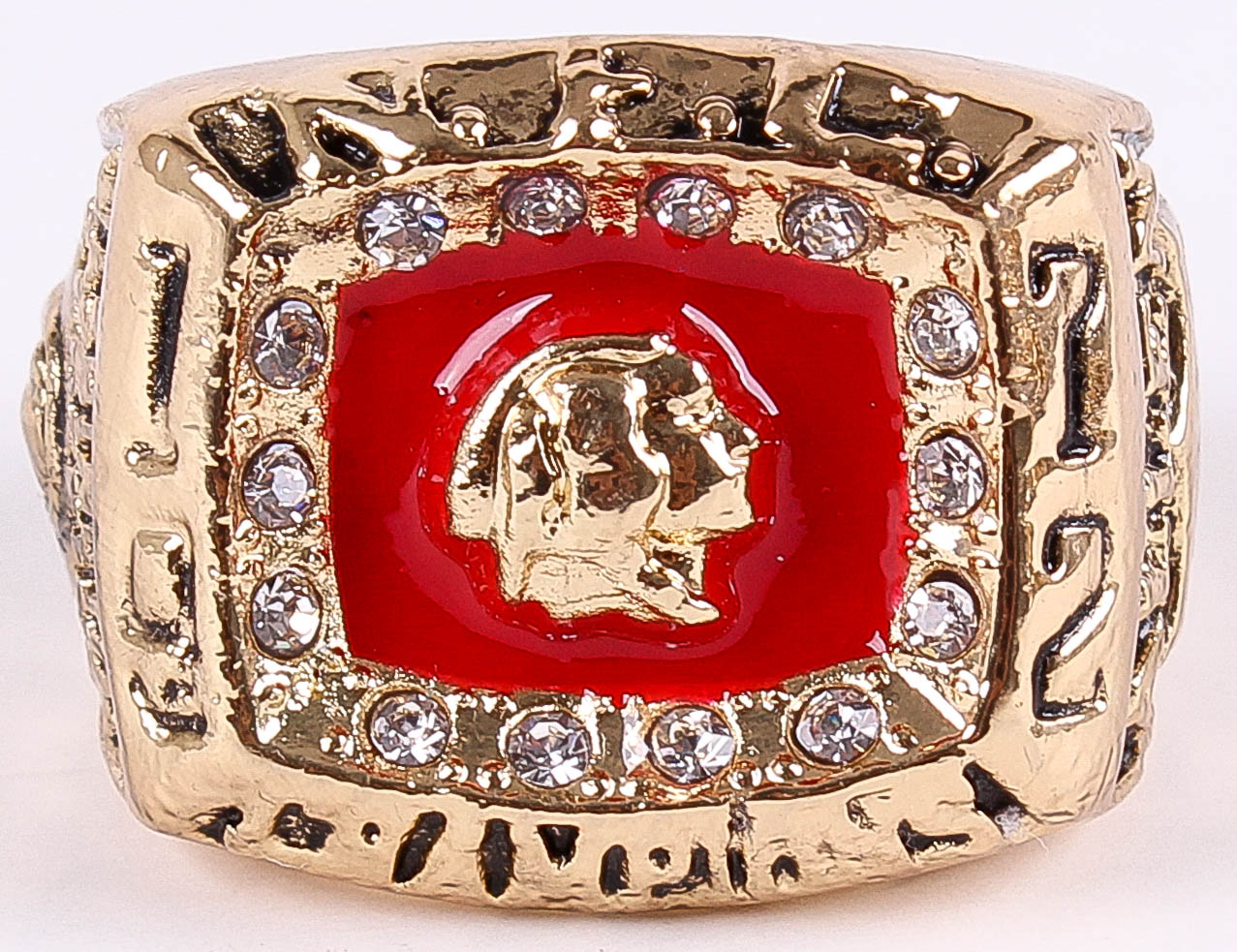 George Allen Washington Redskins High Quality Replica 1972 NFC Championship Ring at PristineAuction.com George Allen Washington Redskins High Quality Replica 1972 NFC Championship Ring at PristineAuction.com