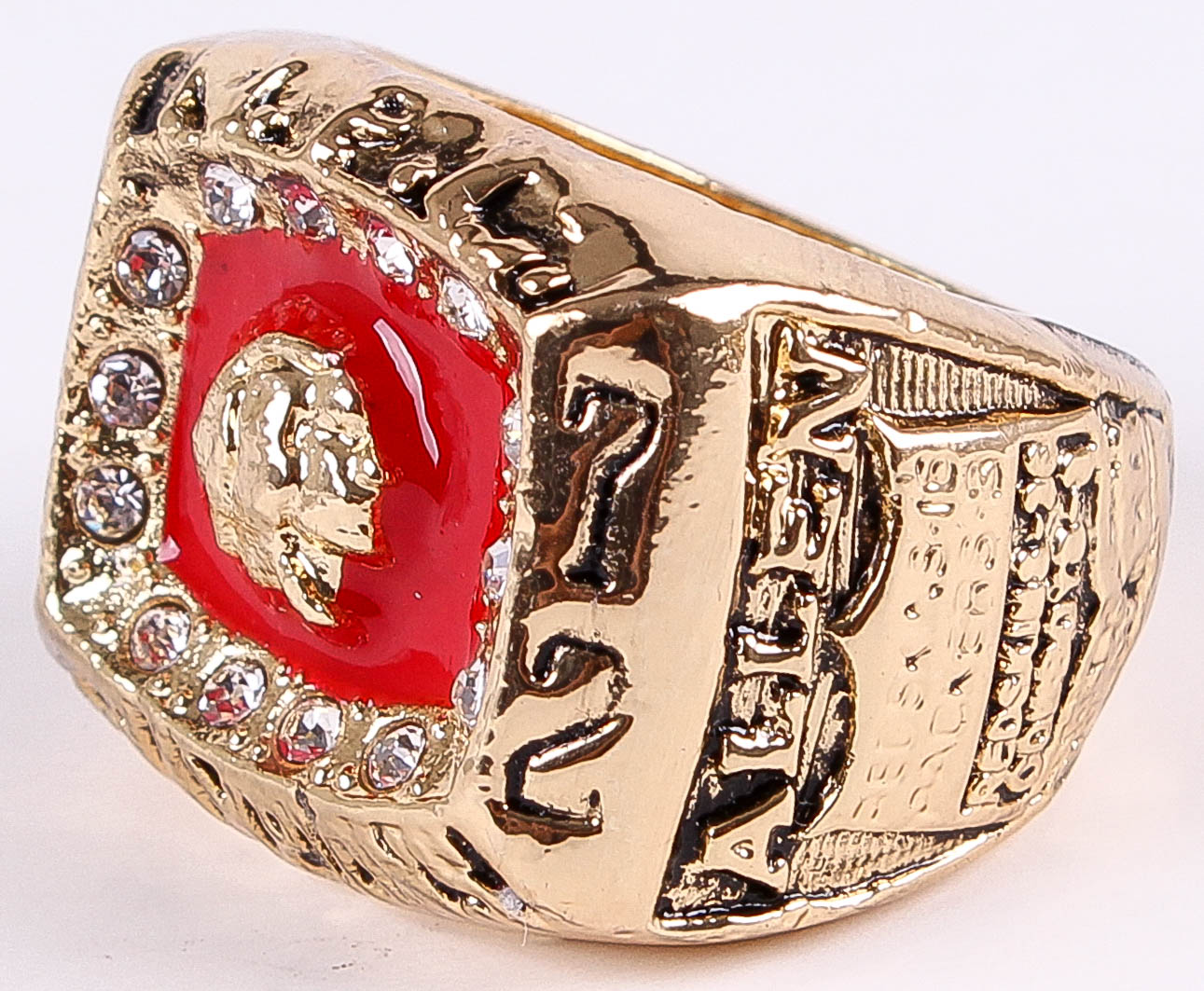 George Allen Washington Redskins High Quality Replica 1972 NFC Championship Ring at PristineAuction.com George Allen Washington Redskins High Quality Replica 1972 NFC Championship Ring at PristineAuction.com