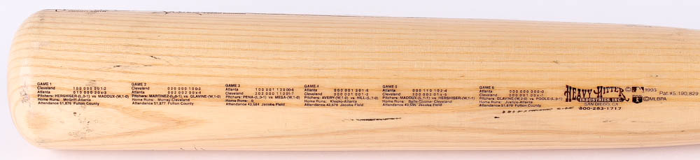Atlanta Braves 1995 World Series LE Commemorative Custom Engraved Baseball Bat at PristineAuction.com Atlanta Braves 1995 World Series LE Commemorative Custom Engraved Baseball Bat at PristineAuction.com
