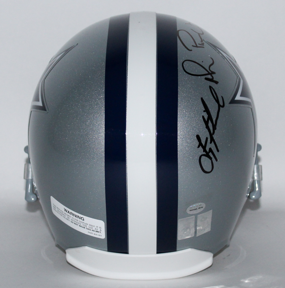 Emmitt Smith, Troy Aikman & Michael Irvin Signed Cowboys Full-Size Helmet (Radtke COA, Aikman & Smith Hologram) at PristineAuction.com Emmitt Smith, Troy Aikman & Michael Irvin Signed Cowboys Full-Size Helmet (Radtke COA, Aikman & Smith Hologram) at PristineAuction.com