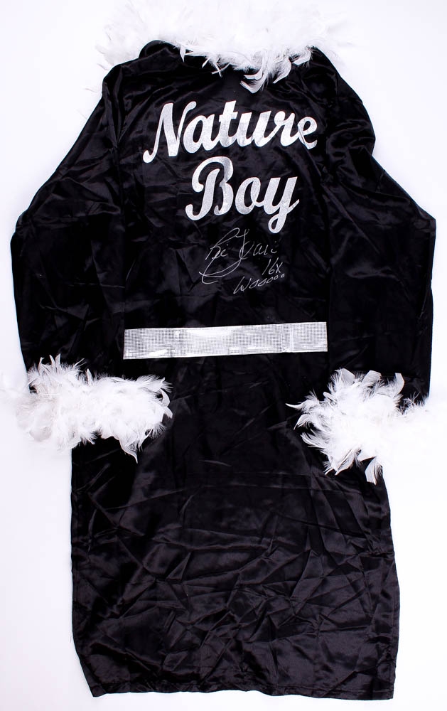 Ric Flair Signed "Nature Boy" Robe Inscribed "16x" & "WOOOO" (JSA COA) Pristine Auction