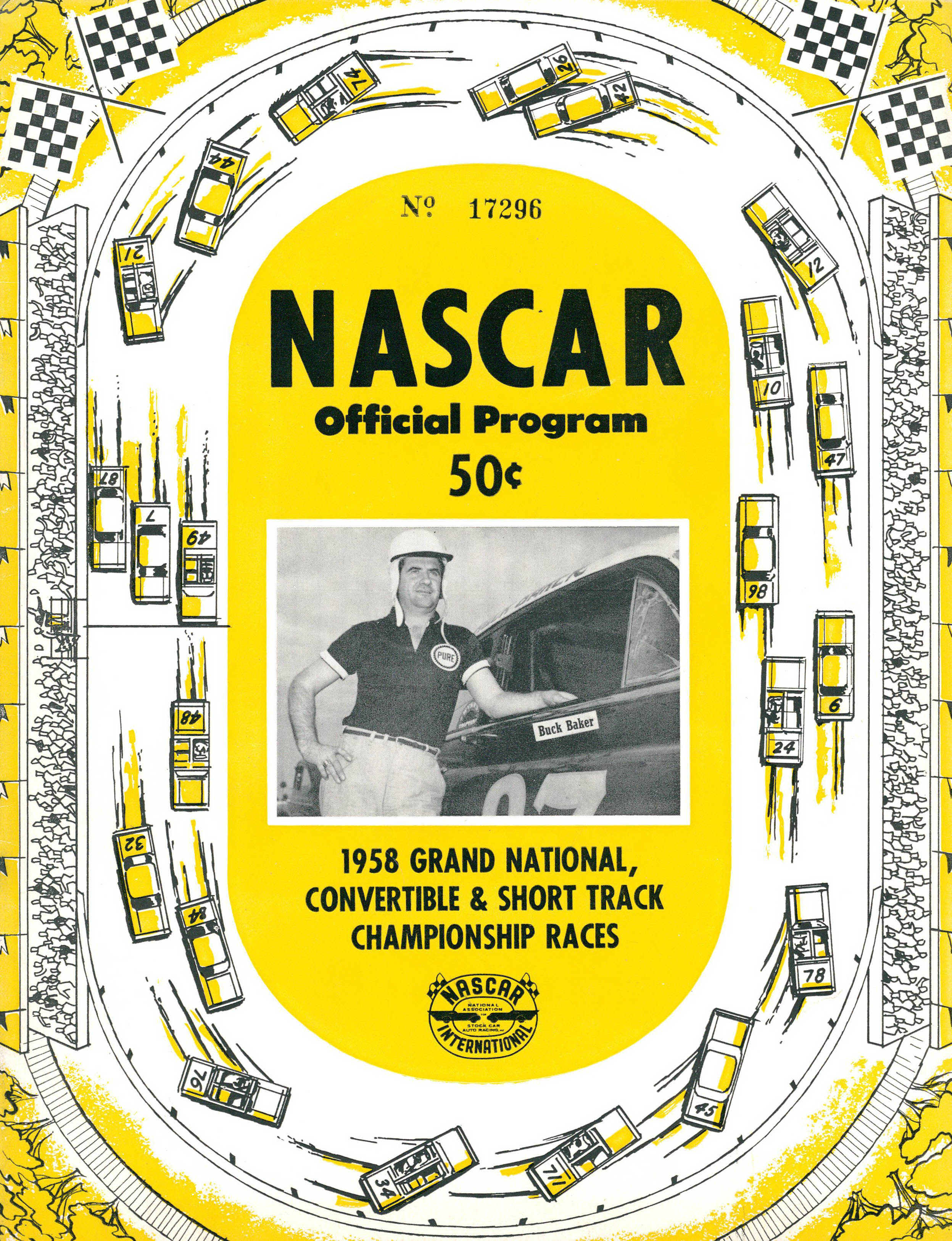Vintage NASCAR 1958 "Grand National, Convertible & Short Track Championship" Official Program at PristineAuction.com Vintage NASCAR 1958 "Grand National, Convertible & Short Track Championship" Official Program at PristineAuction.com