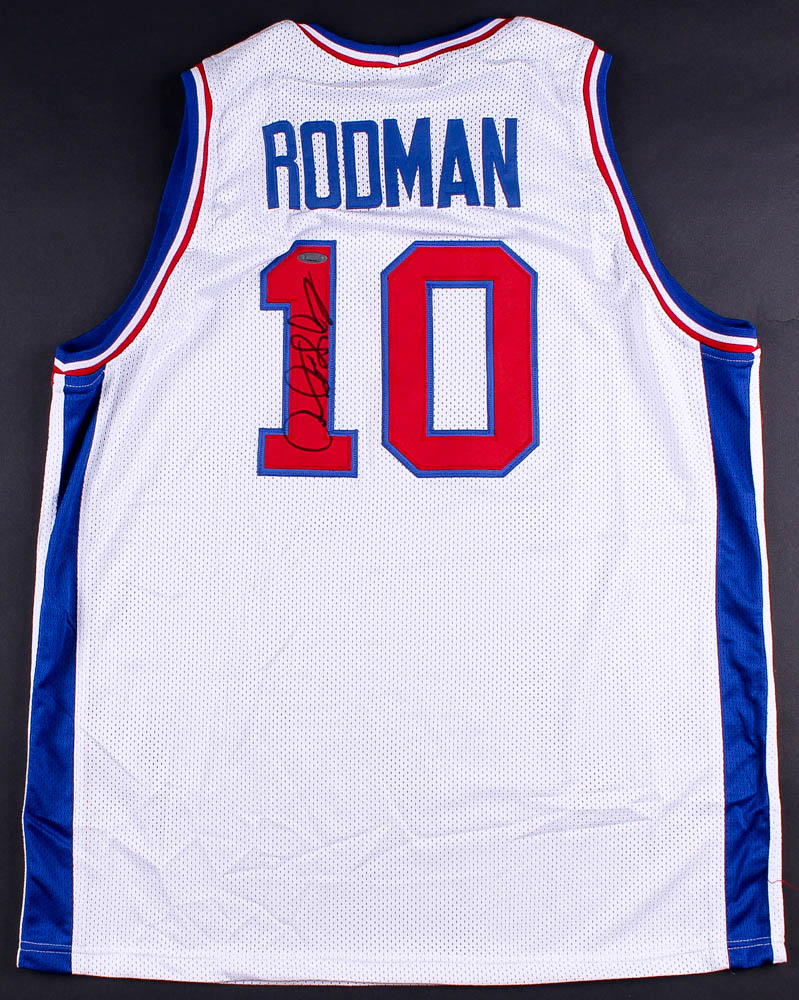 Dennis Rodman Signed Pistons Jersey (TriStar) at PristineAuction.com Dennis Rodman Signed Pistons Jersey (TriStar) at PristineAuction.com