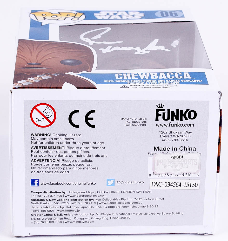 Peter Mayhew Signed Star Wars "Chewbacca" Funko Pop Vinyl Figure (Radtke COA) at PristineAuction.com Peter Mayhew Signed Star Wars "Chewbacca" Funko Pop Vinyl Figure (Radtke COA) at PristineAuction.com