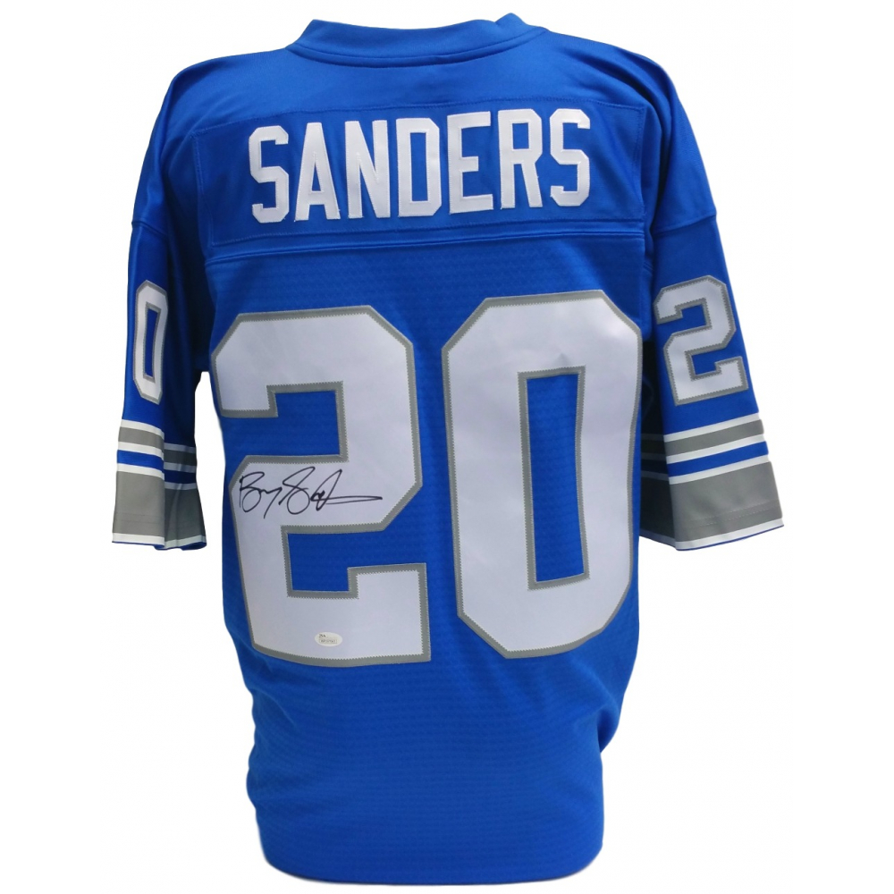 Barry Sanders Signed Lions Mitchell & Ness Jersey (JSA COA) Pristine