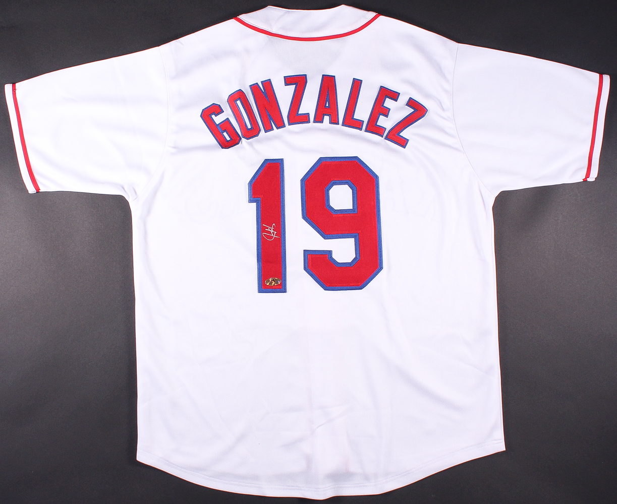 Juan Gonzalez Signed Rangers Jersey (MAB Hologram) at PristineAuction.com Juan Gonzalez Signed Rangers Jersey (MAB Hologram) at PristineAuction.com