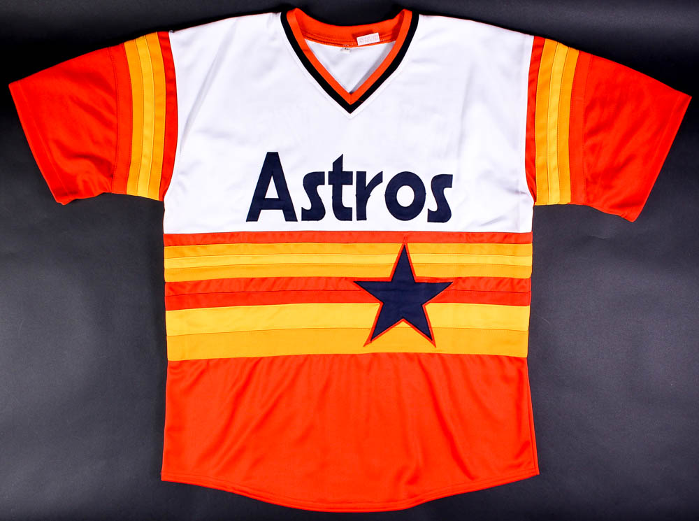 Jose Altuve Signed Astros Rainbow Throwback Jersey (JSA COA) at PristineAuction.com Jose Altuve Signed Astros Rainbow Throwback Jersey (JSA COA) at PristineAuction.com