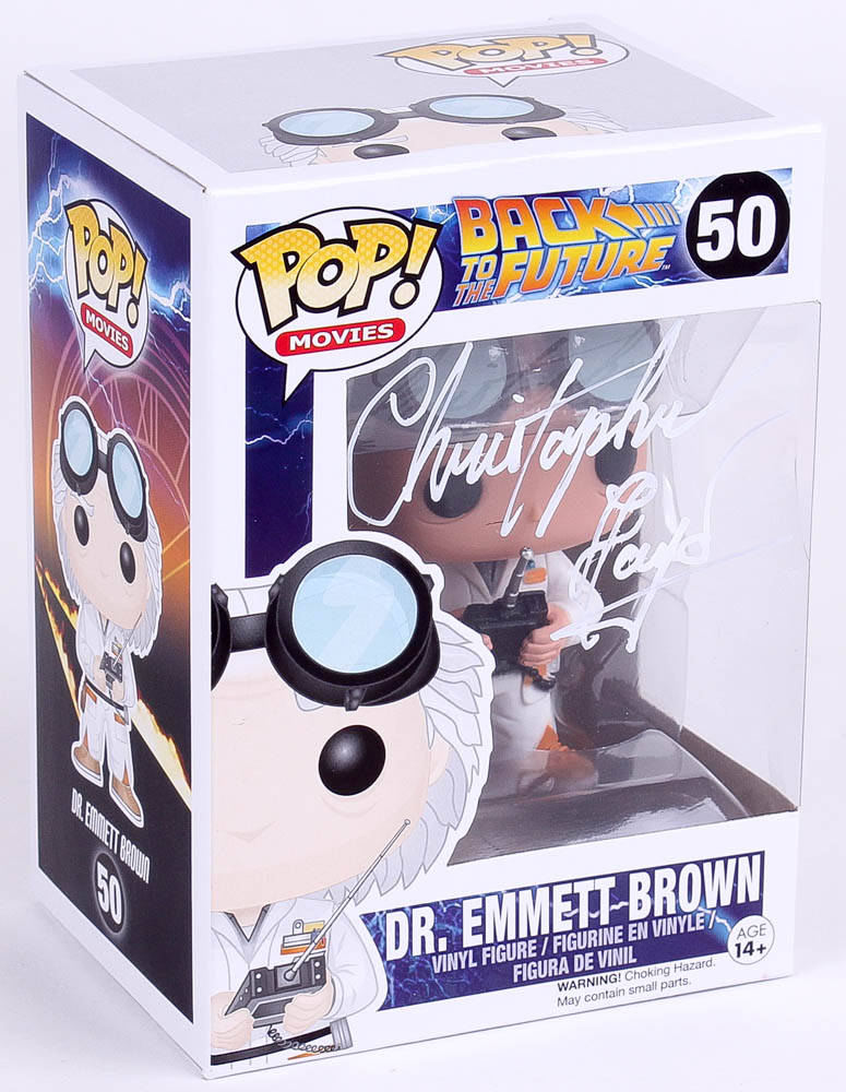 Christopher Lloyd Signed Back To The Future "Dr. Emmett Brown" Funko Pop Figure (JSA COA) at PristineAuction.com Christopher Lloyd Signed Back To The Future "Dr. Emmett Brown" Funko Pop Figure (JSA COA) at PristineAuction.com