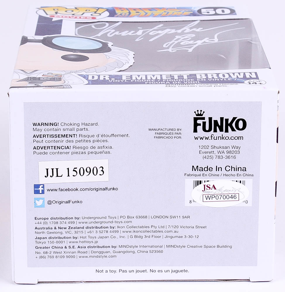 Christopher Lloyd Signed Back To The Future "Dr. Emmett Brown" Funko Pop Figure (JSA COA) at PristineAuction.com Christopher Lloyd Signed Back To The Future "Dr. Emmett Brown" Funko Pop Figure (JSA COA) at PristineAuction.com