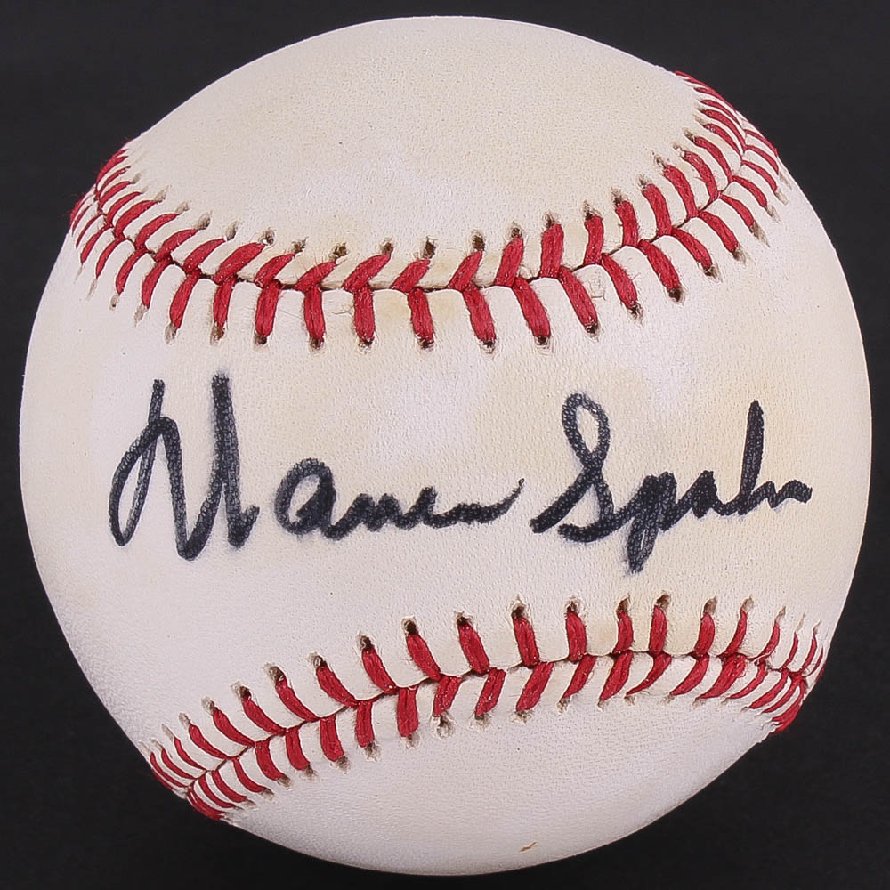 Warren Spahn Signed ONL Baseball (PSA COA) at PristineAuction.com Warren Spahn Signed ONL Baseball (PSA COA) at PristineAuction.com