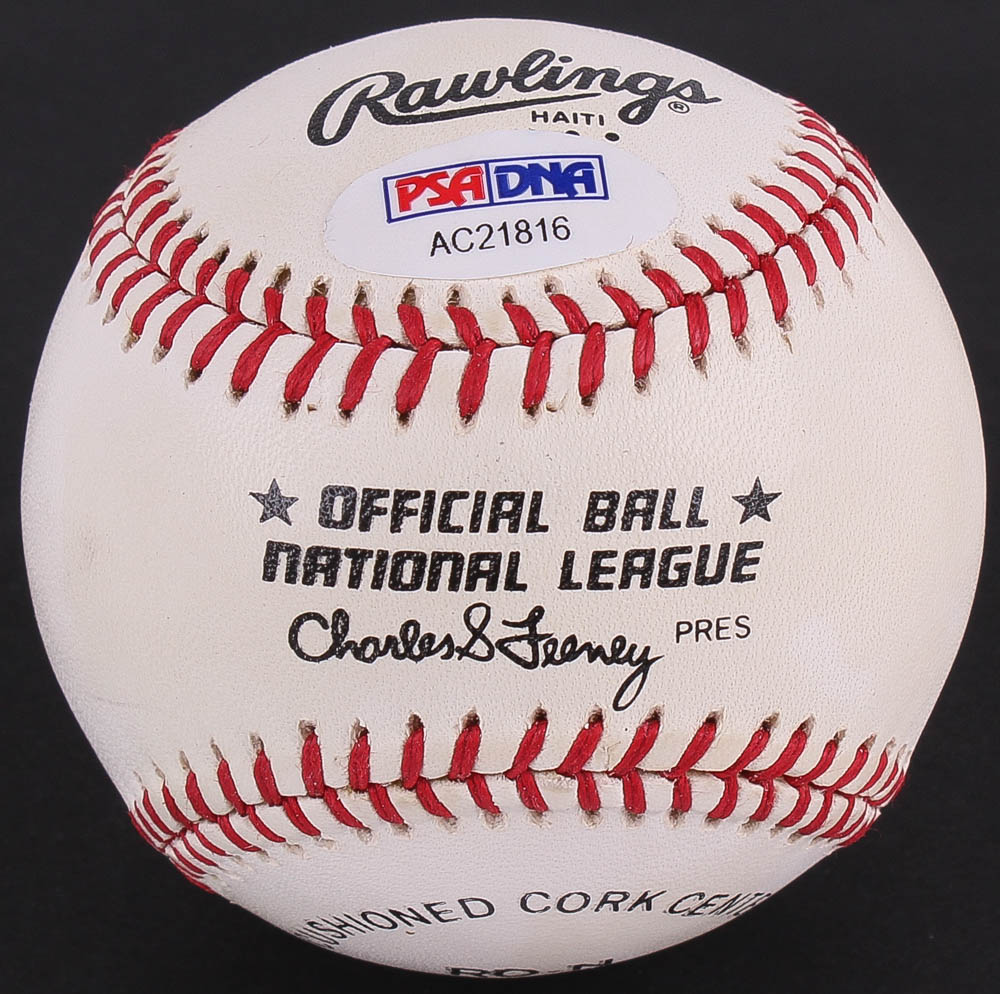 Warren Spahn Signed ONL Baseball (PSA COA) at PristineAuction.com Warren Spahn Signed ONL Baseball (PSA COA) at PristineAuction.com