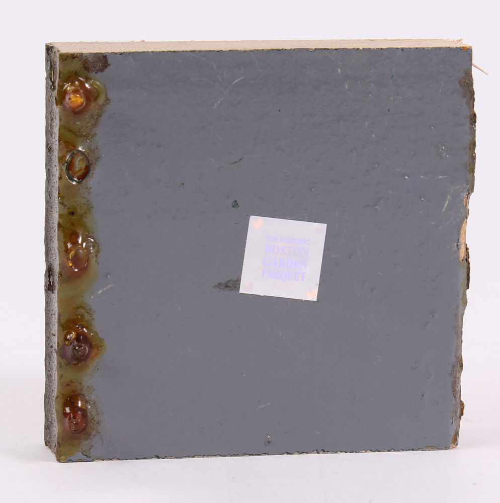 Boston Celtics Game-Used 4x4 Hardwood Floor Used in the Boston Garden from 1946-1999 (Celtics COA) at PristineAuction.com Boston Celtics Game-Used 4x4 Hardwood Floor Used in the Boston Garden from 1946-1999 (Celtics COA) at PristineAuction.com