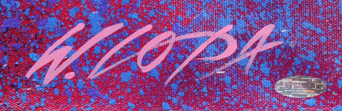 Eli Manning Signed Giants Limited Edition Hand-Embellished 30x40 AROC Giclee on Canvas by Bill Lopa #3/10 (Steiner) at PristineAuction.com Eli Manning Signed Giants Limited Edition Hand-Embellished 30x40 AROC Giclee on Canvas by Bill Lopa #3/10 (Steiner) at PristineAuction.com