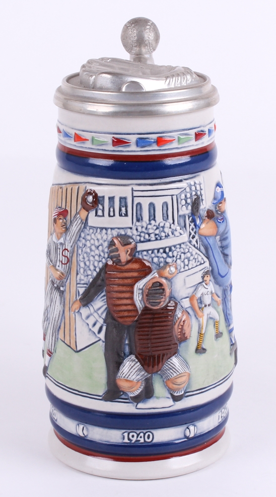 Vintage 1984 "History of Baseball" Avon Beer Stein Pristine Auction