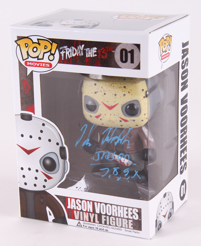 Kane Hodder Signed Jason Voorhees "Friday The 13th" Pop! Vinyl Figurine Inscribed "Jason 7,8,9,X" (Legends COA) at PristineAuction.com Kane Hodder Signed Jason Voorhees "Friday The 13th" Pop! Vinyl Figurine Inscribed "Jason 7,8,9,X" (Legends COA) at PristineAuction.com