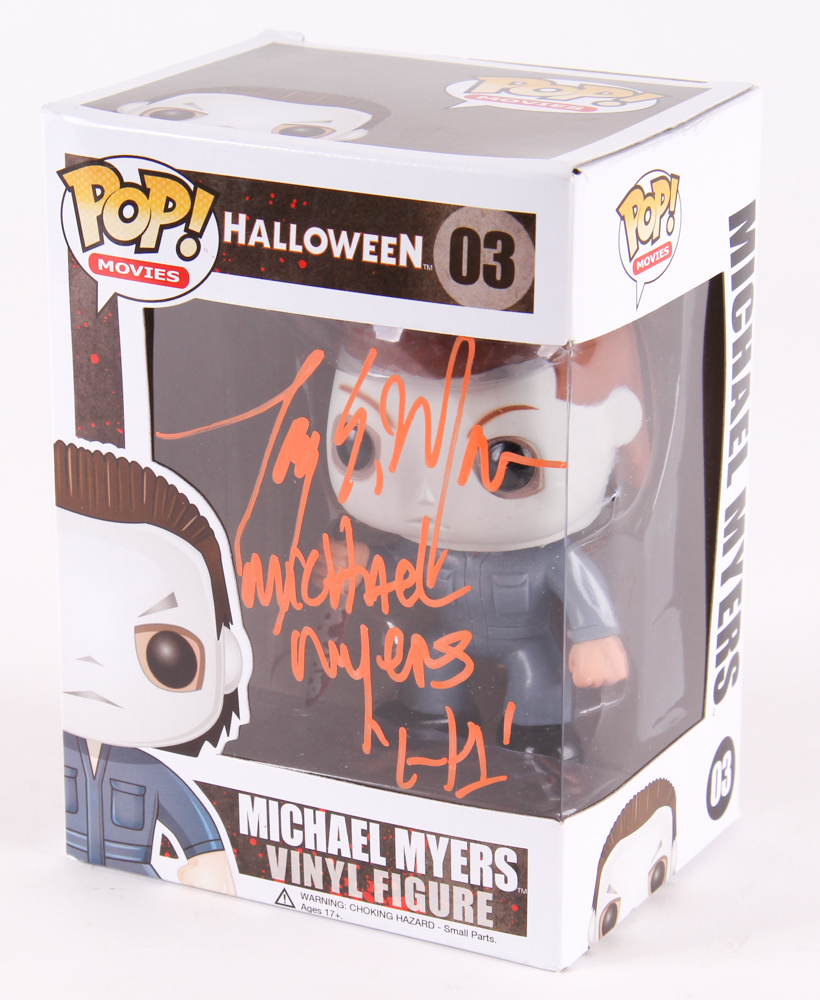 Tony Moran Signed Michael Myers "Halloween" Pop! Vinyl Figurine Inscribed "Michael Myers H1'" (Legends COA) at PristineAuction.com Tony Moran Signed Michael Myers "Halloween" Pop! Vinyl Figurine Inscribed "Michael Myers H1'" (Legends COA) at PristineAuction.com