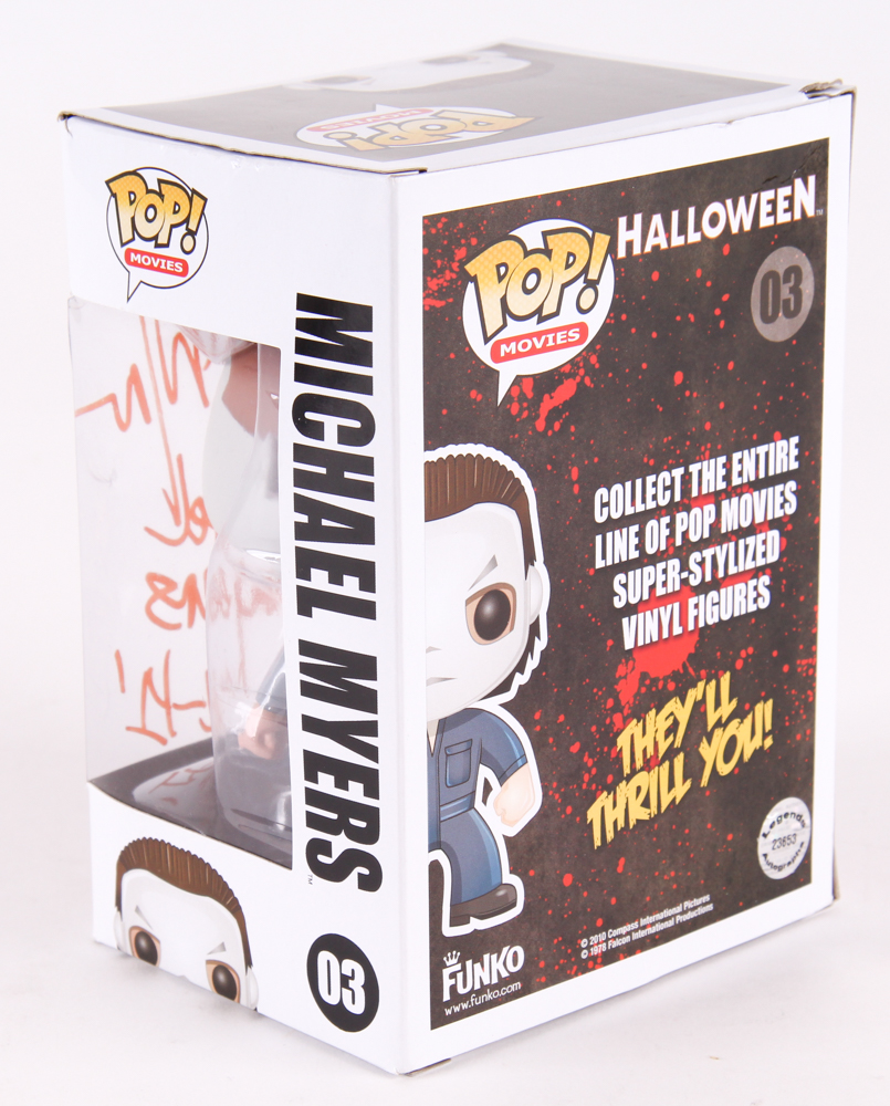Tony Moran Signed Michael Myers "Halloween" Pop! Vinyl Figurine Inscribed "Michael Myers H1'" (Legends COA) at PristineAuction.com Tony Moran Signed Michael Myers "Halloween" Pop! Vinyl Figurine Inscribed "Michael Myers H1'" (Legends COA) at PristineAuction.com