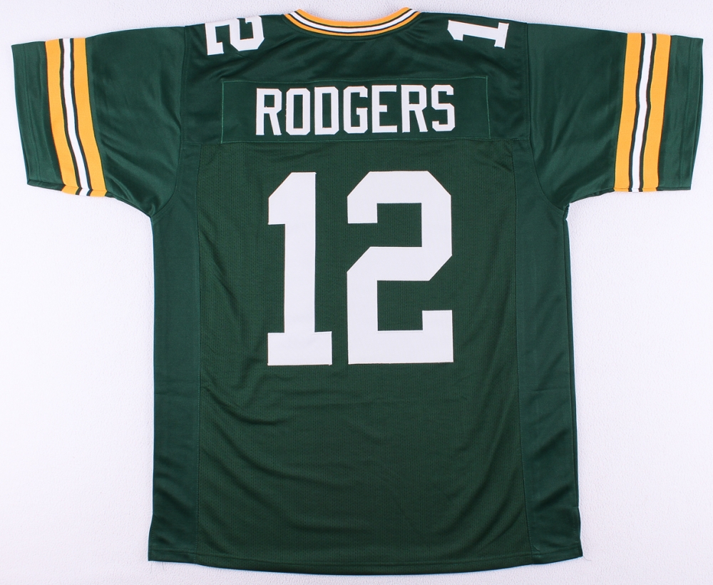Aaron Rodgers Packers On-Field Style Custom Stitched Jersey (Size 4XL) at PristineAuction.com Aaron Rodgers Packers On-Field Style Custom Stitched Jersey (Size 4XL) at PristineAuction.com