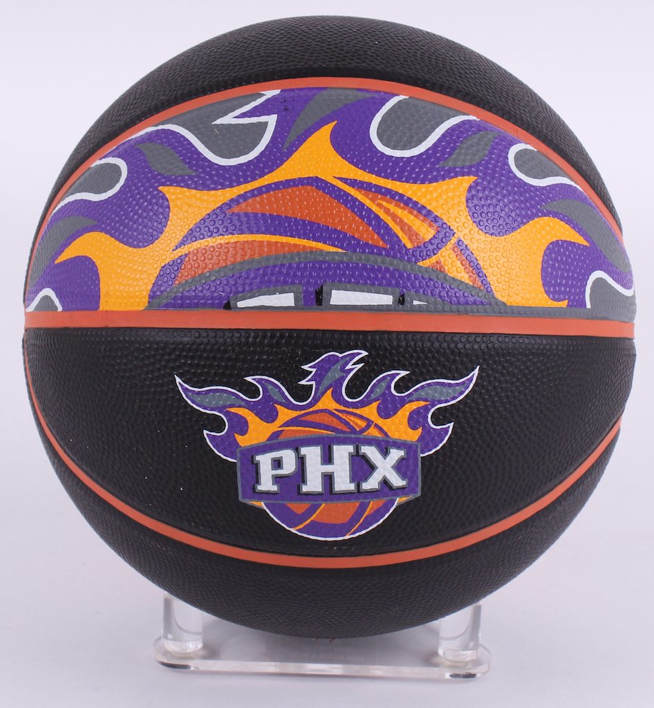 Markieff Morris Event-Used Phoenix Suns Logo Basketball (NBA LOA) at PristineAuction.com Markieff Morris Event-Used Phoenix Suns Logo Basketball (NBA LOA) at PristineAuction.com
