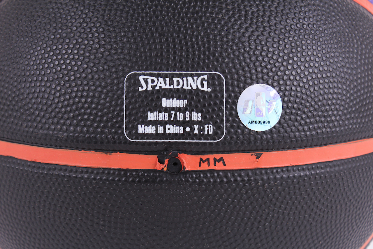 Markieff Morris Event-Used Phoenix Suns Logo Basketball (NBA LOA) at PristineAuction.com Markieff Morris Event-Used Phoenix Suns Logo Basketball (NBA LOA) at PristineAuction.com