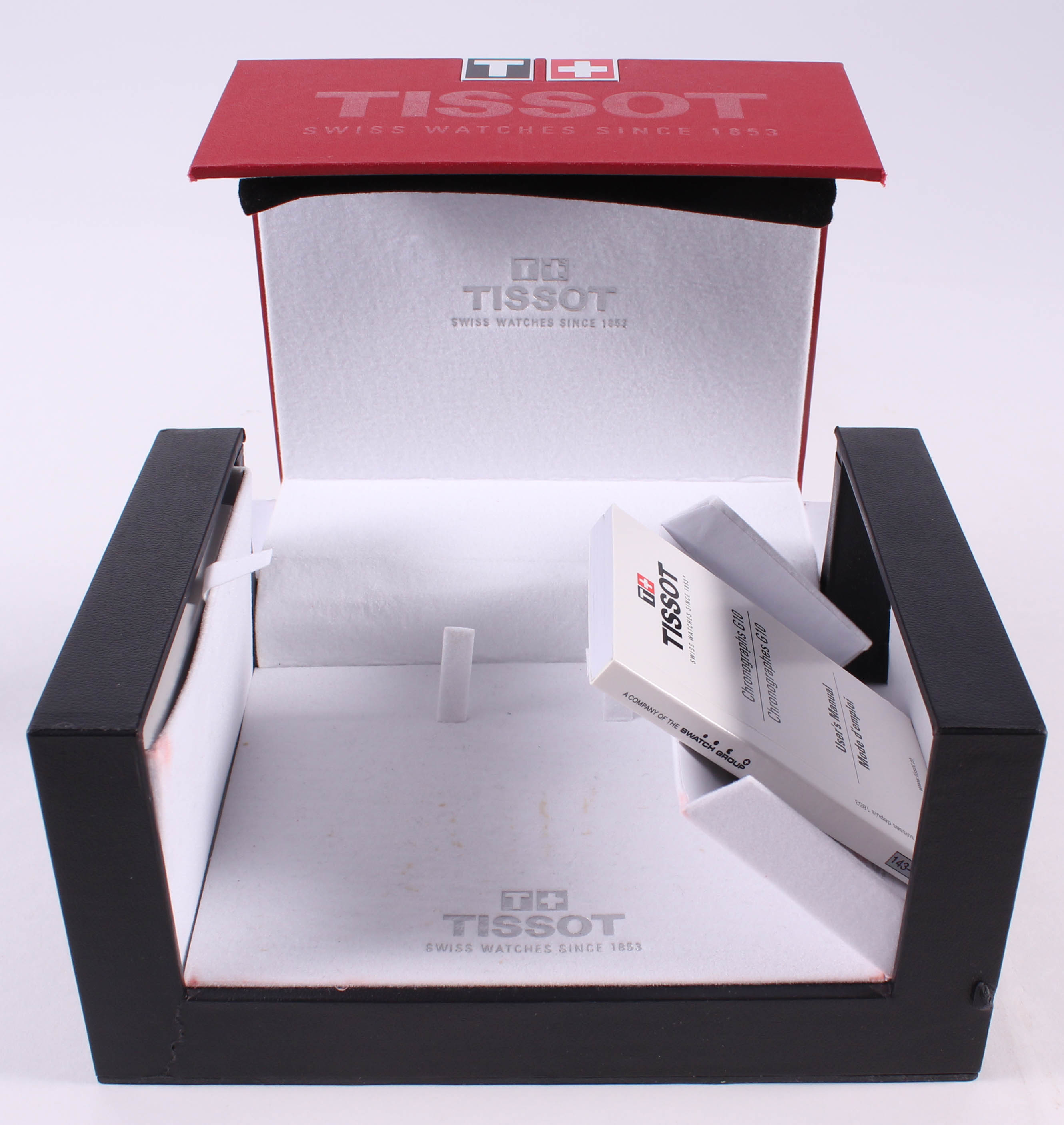 Tissot 1853 T-Sport Chronograph Leather Wrist Watch Set Tachymeter T095417 with Case at PristineAuction.com Tissot 1853 T-Sport Chronograph Leather Wrist Watch Set Tachymeter T095417 with Case at PristineAuction.com