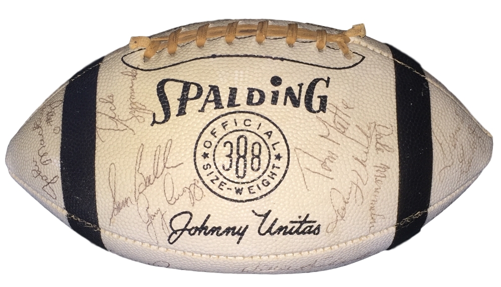 1966 Colts Football Team Signed by (48) with Johnny Unitas, Bobby Boyd, Billy Ray Smith, Sam Ball, Tom Matte (PSA LOA) at PristineAuction.com 1966 Colts Football Team Signed by (48) with Johnny Unitas, Bobby Boyd, Billy Ray Smith, Sam Ball, Tom Matte (PSA LOA) at PristineAuction.com