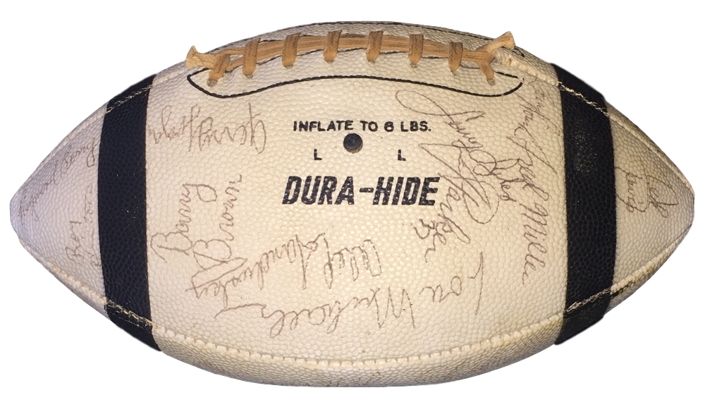 1966 Colts Football Team Signed by (48) with Johnny Unitas, Bobby Boyd, Billy Ray Smith, Sam Ball, Tom Matte (PSA LOA) at PristineAuction.com 1966 Colts Football Team Signed by (48) with Johnny Unitas, Bobby Boyd, Billy Ray Smith, Sam Ball, Tom Matte (PSA LOA) at PristineAuction.com