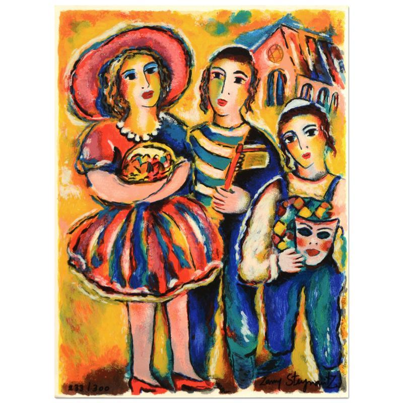Zamy Steynovitz Signed "Purim" Limited Edition 12x16 Serigraph at PristineAuction.com Zamy Steynovitz Signed "Purim" Limited Edition 12x16 Serigraph at PristineAuction.com