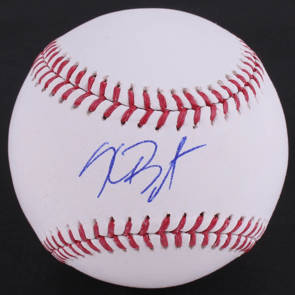 Kris Bryant Signed OML Baseball (MLB Hologram & Fanatics Hologram