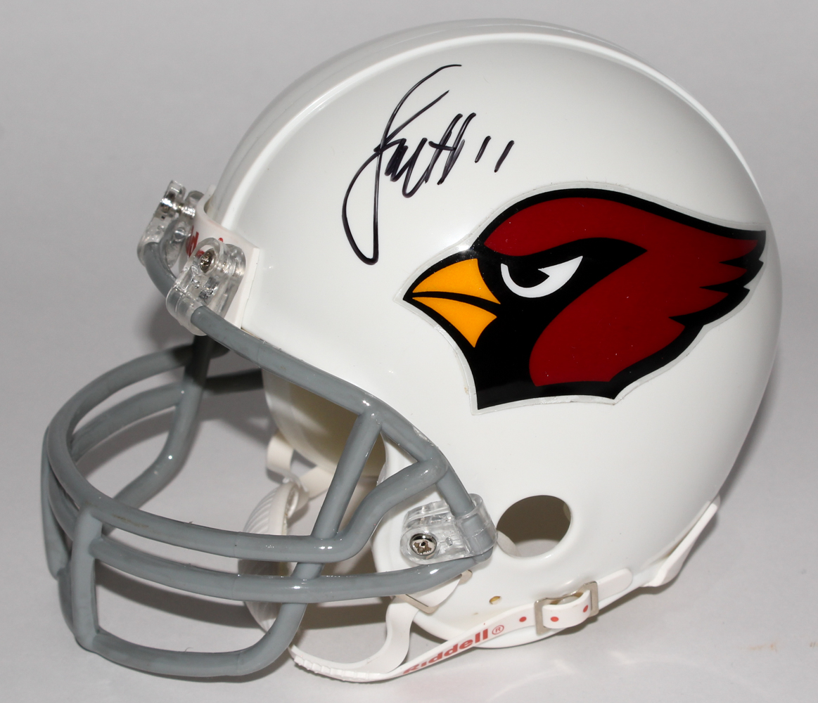 Larry Fitzgerald Signed Cardinals Mini-Helmet (JSA COA) at PristineAuction.com Larry Fitzgerald Signed Cardinals Mini-Helmet (JSA COA) at PristineAuction.com