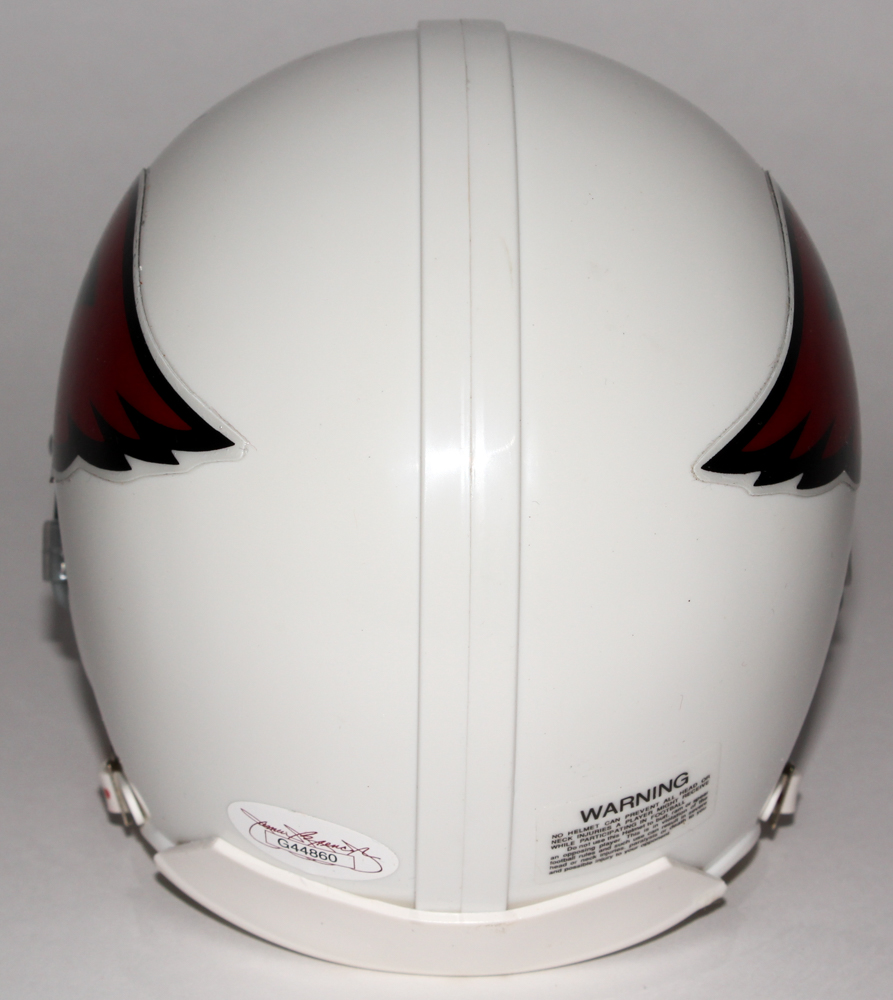 Larry Fitzgerald Signed Cardinals Mini-Helmet (JSA COA) at PristineAuction.com Larry Fitzgerald Signed Cardinals Mini-Helmet (JSA COA) at PristineAuction.com